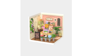 Rolife Fresh Flower Shop Plastic DIY Miniature Dollhouse Kit