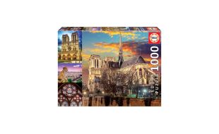 Notre Dame Collage 1000 piece Jigsaw Puzzle