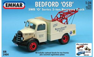 Emhar 1/24 Scale Bedford 'OSB' SWB 'O' Series 5-ton Recovery Truck Model Kit