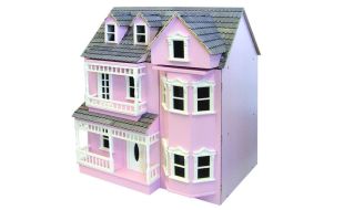 Painted Pink Exmouth Ready To Assemble 12th Scale Dolls House Kit