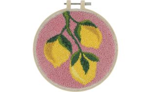 Trimits Lemons Embroidery Punch Needle Kit