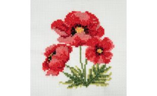 Trimits Poppies Mini Counted Cross Stitch Kit