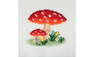 Trimits Toadstool Mini Counted Cross Stitch Kit