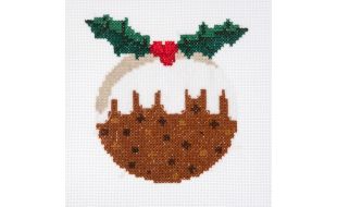 Trimits Christmas Pudding Mini Counted Cross Stitch Kit