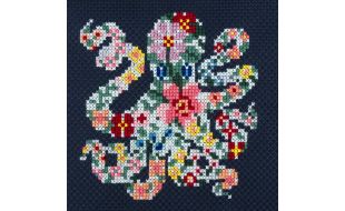 Trimits Octopus Mini Counted Cross Stitch Kit