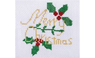 Trimits Merry Christmas Mini Counted Cross Stitch Kit