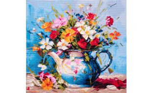 Trimits Wildflowers Extra Large Printed Cross Stitch Kit