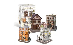 Harry Potter - Diagon Alley 4-in-1 3D Puzzle Set