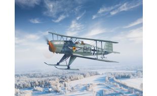 ICM 1/32 Scale Bücker Bü 131D Winter Version Model Kit