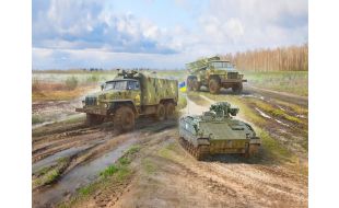 ICM 1/72 Scale Military Vehicles of the Armed Forces of Ukraine Model Kits