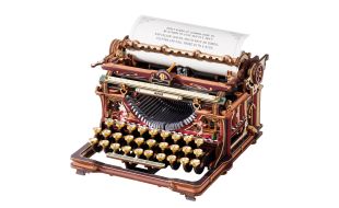 ROKR Magical Mechanical Typewriter Wooden Model Kit