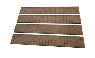 Scale Model Scenery Laser Cut MDF Pavement Strips OO Gauge