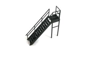Scale Model Scenery Laser Cut Steel Staircase / Fire Escape (Pack of 2) OO Gauge