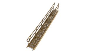 Scale Model Scenery Industrial Staircases (70mm) OO Gauge