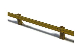 Scale Model Scenery Armco Style Roadside & Depot Safety Barriers (Pack Of 10) OO Gauge