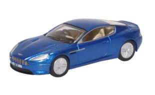 Oxford Diecast 1/76 Scale Aston Martin DB9 Coupe Cobalt Blue Die Cast Model 