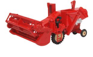 Oxford Diecast 1/76 Scale Combine Harvester Red Die Cast Model