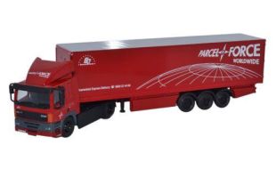 Oxford Diecast 1/76 Scale DAF 85 2 Axle 40ft Box Trailer Parcelforce Die Cast Model