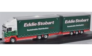 Oxford Diecast 1/76 Scale Scania Topline Drawbar Eddie Stobart Die Cast Model