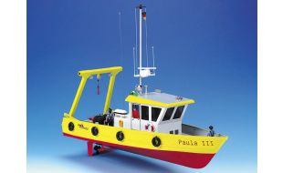 Krick 1/25 Scale Paula Work Ship with Salvage Crane RC Model Kit