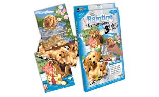 Painting By Numbers 3 Small Dogs Set