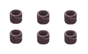 Dremel Pack of 6 Sanding Bands 13mm 60 Grit