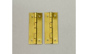 30mm Brass Plated Hinge Pair