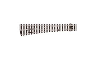 Peco SL-E89 Turnout, Large Radius, Left Hand OO Gauge
