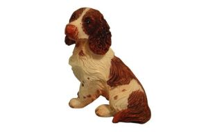 Sitting Springer Spaniel for 12th Scale Dolls House