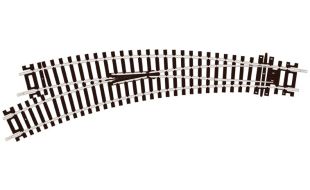 Peco Curved Double Radius L/H Turnout Insulfrog OO Gauge