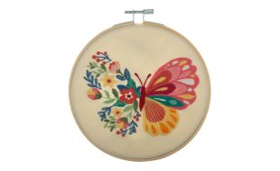 Trimits Butterfly Embroidery Hoop Kit