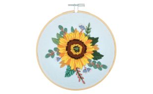Trimits Sunflower Embroidery Hoop Kit