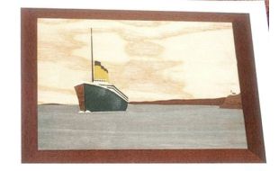 RMS Titanic Traditional Marquetry Craft Kit 260x188mm