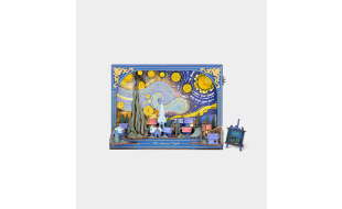 Rowood The Starry Night Wall Art Wooden Model Kit
