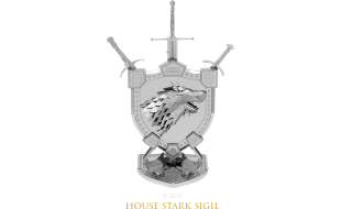 Metal Earth Game of Thrones House Stark Sigil 3D Metal Model Kit