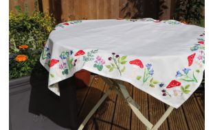 Trimits Toadstools Tablecloth Embroidery Kit
