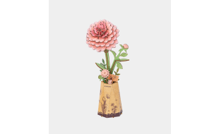 Rowood Pink Dahlia Wooden Model Kit