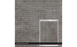 Scale Model Scenery English Bond Blue Engineering Brick Texture Paper (Pack of 5) OO Gauge