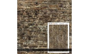 Scale Model Scenery Weathered Sandstone Ashlars Texture Paper (Pack of 5) OO Gauge