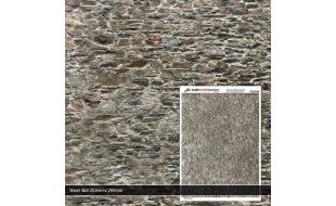 Scale Model Scenery Old Stone Wall Texture Paper (Pack of 5) OO Gauge