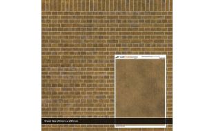 Scale Model Scenery English Bond Yellow Brick Texture Paper (Pack of 5) OO Gauge
