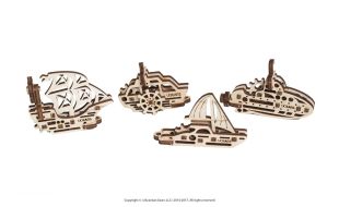 UGears Model U-Fidget Ships Wooden Model Kit