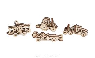 UGears Model U-Fidget Vehicles Wooden Model Kit