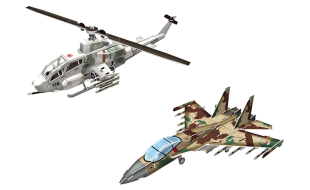CubicFun P628H A1Huey and Cobra Fighter Jet 3D Puzzle