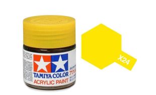 Tamiya Acrylic Gloss Paint (10ml) - Clear Yellow