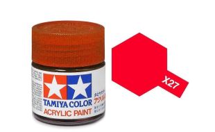Tamiya Acrylic Gloss Paint (10ml) - Clear Red