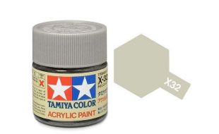 Tamiya Acrylic Gloss Paint (10ml) - Titanium Silver