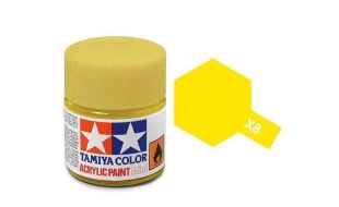 Tamiya Acrylic Gloss Paint (10ml) - Lemon Yellow