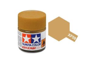 Tamiya Acrylic Flat Paint (10ml) - Desert Yellow