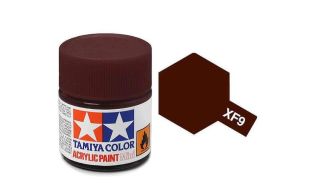 Tamiya Acrylic Flat Paint (10ml) - Hull Red